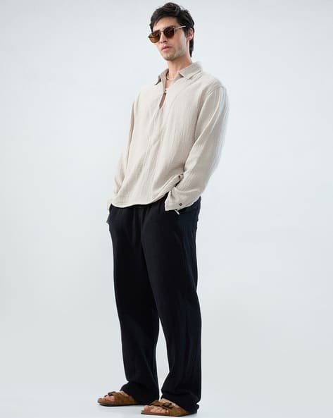 Vastrado Men Oversized Fit Cotton Shirt - Image 5