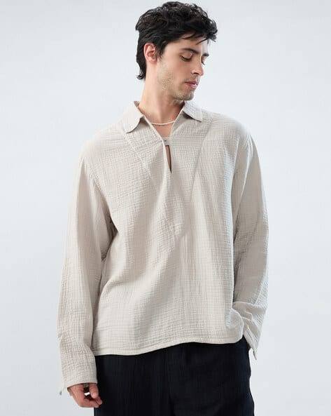 Vastrado Men Oversized Fit Cotton Shirt - Image 1
