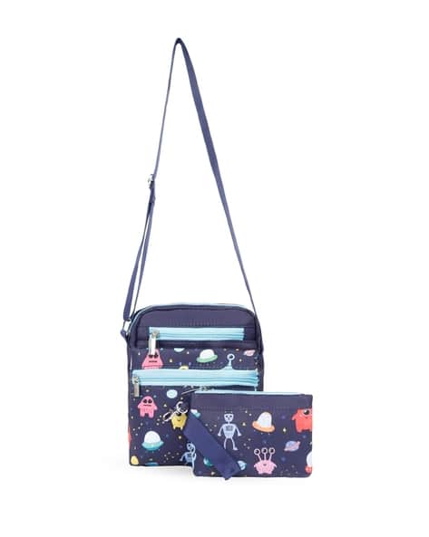 Astrid Girls Graphic Print Sling Bag with Pouch