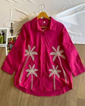 piludi Women Embroidered Regular Fit Shirt-picture-14