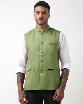 showoff Men Mandarin-Collar Regular Fit Nehru Jacket-picture-45