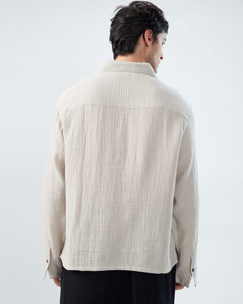 Vastrado Men Oversized Fit Cotton Shirt - Image 4