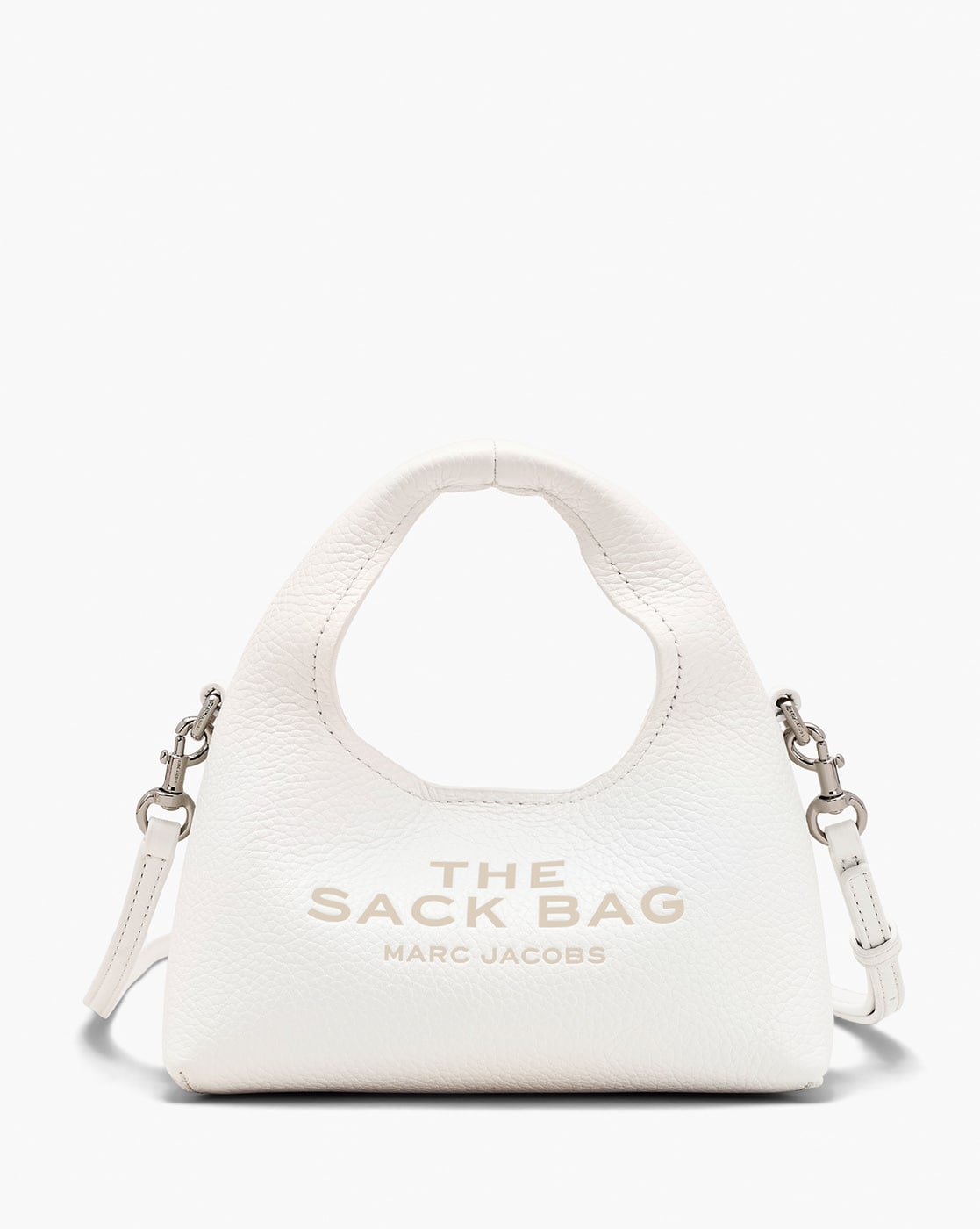 Buy MARC JACOBS Micro Crossbody Leather Sack Bag | White Color