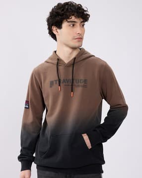 spykar Men Ombre-Dyed Regular Fit Hoodie-picture-43