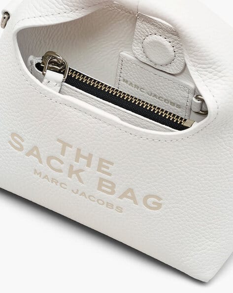 Buy MARC JACOBS Micro Crossbody Leather Sack Bag | White Color