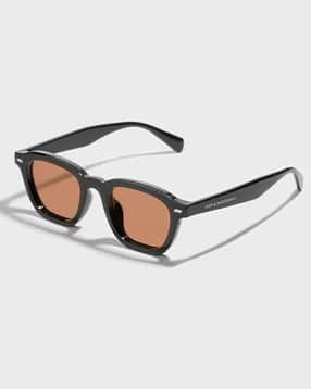 Men UV-Protected Full-Rim Square Sunglasses-DARIO-BLACK-2704