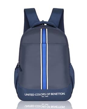 united colors of benetton Unisex Striped Backpack with Adjustable Strap-picture-27