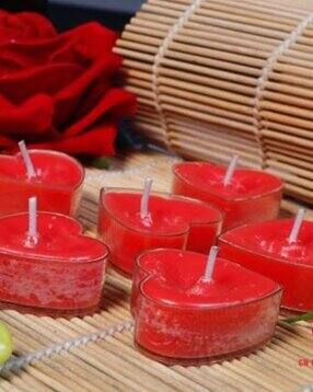 Set of 6 Heart-Shaped Hours Burning Candles-image-20