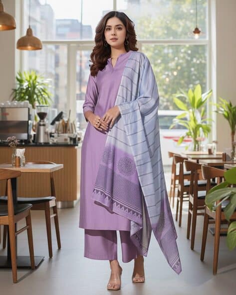 ANNI DESIGNER Women Straight Kurta Set