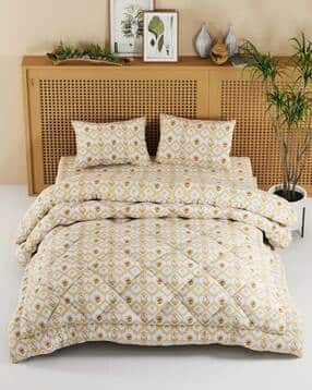 Double Dohar Double Bedsheet 2 Pillow Covers-image-21