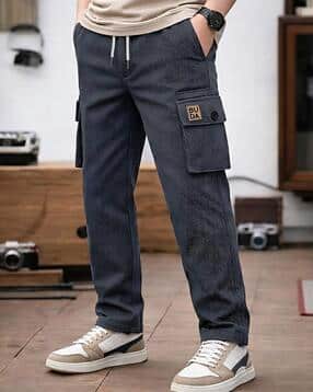 buda jeans co Men Relaxed Fit Trousers with Insert Pockets-picture-43