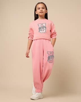 u.s. polo assn. Girls Embroidered Cuffed Joggers with Elasticated Waist-picture-20