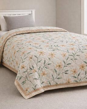 120 GSM Floral Print Single Reversible AC Comforter 