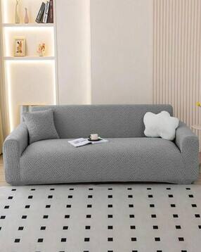 3-Seater Geometric Pattern Sofa Cover-image-44