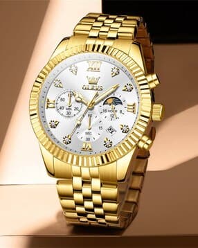 men chronograph wrist watch with deployant clasp-2932
