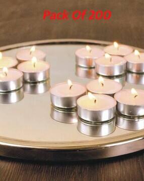 afast Pack of 200 Unscented Tealight Candles-picture-43