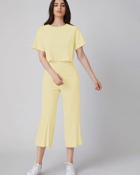 Hivora Women Ribbed 2-Piece Co-Ord Set