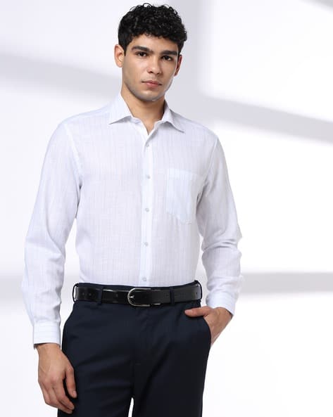 JOHN PLAYERS Men Striped Regular Fit Shirt