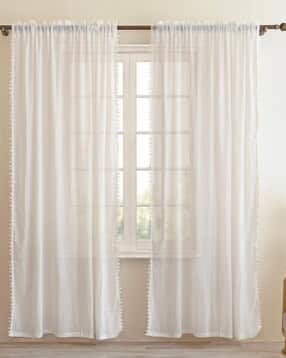 homemonde Cotton Sheer Curtains Long Door -picture-28