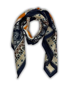 Men Paisley Print Neckerchief Scarf-image-1