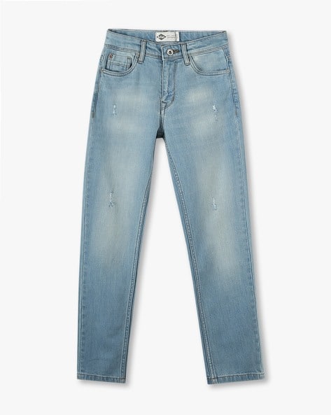 Lee Cooper Boys Mid-Rise Slim Fit Jeans
