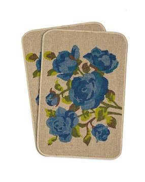 saral home Pack of 2 Floral Print Anti-Skid Doormat-picture-33