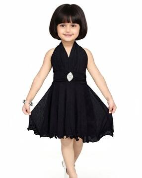 Girls Embellished Fit and Flare Dress