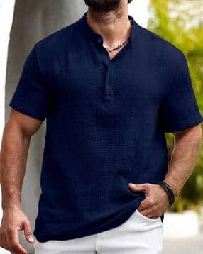 buda jeans co Men Regular Fit Short Kurta-picture-31
