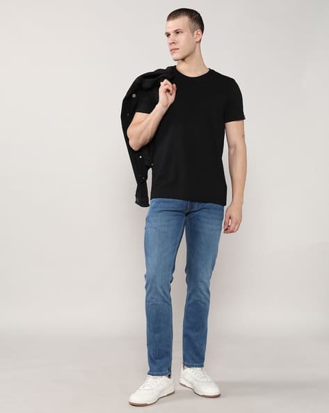 Lee Cooper Men Lightly Washed Slim Fit Jeans