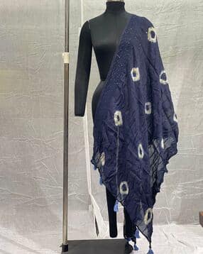 revangi Women Polka-Dot Dupatta with Tassels-picture-24