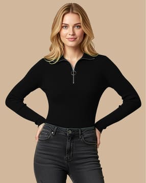 maheshvi Women Ribbed Fitted Top-picture-44