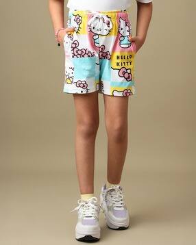 Girls Graphic Print Regular Fit Shorts-image-29