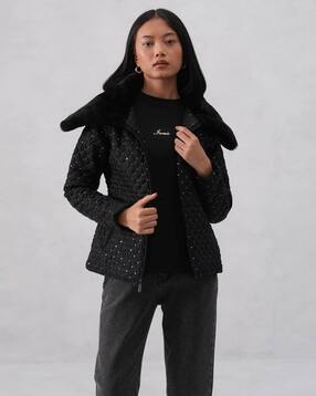 crimsoune club Women Embellished Regular Fit Puffer Jacket-picture-43
