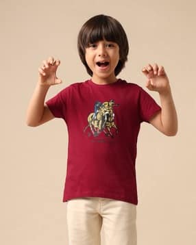 u.s. polo assn. Boys Graphic Print Regular Fit Crew-Neck T-Shirt-picture-32