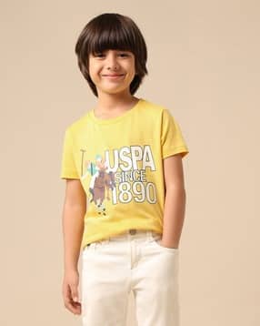 u.s. polo assn. Boys Logo Print Regular Fit Crew-Neck T-Shirt-picture-30