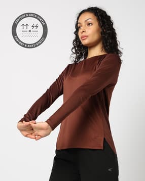 performax Women Patterned Fitted Crew-Neck T-Shirt-picture-15