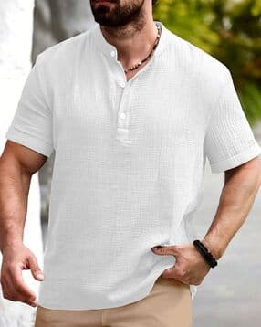 buda jeans co Men Regular Fit Short Kurta-picture-32
