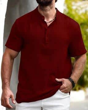 buda jeans co Men Regular Fit Short Kurta-picture-18