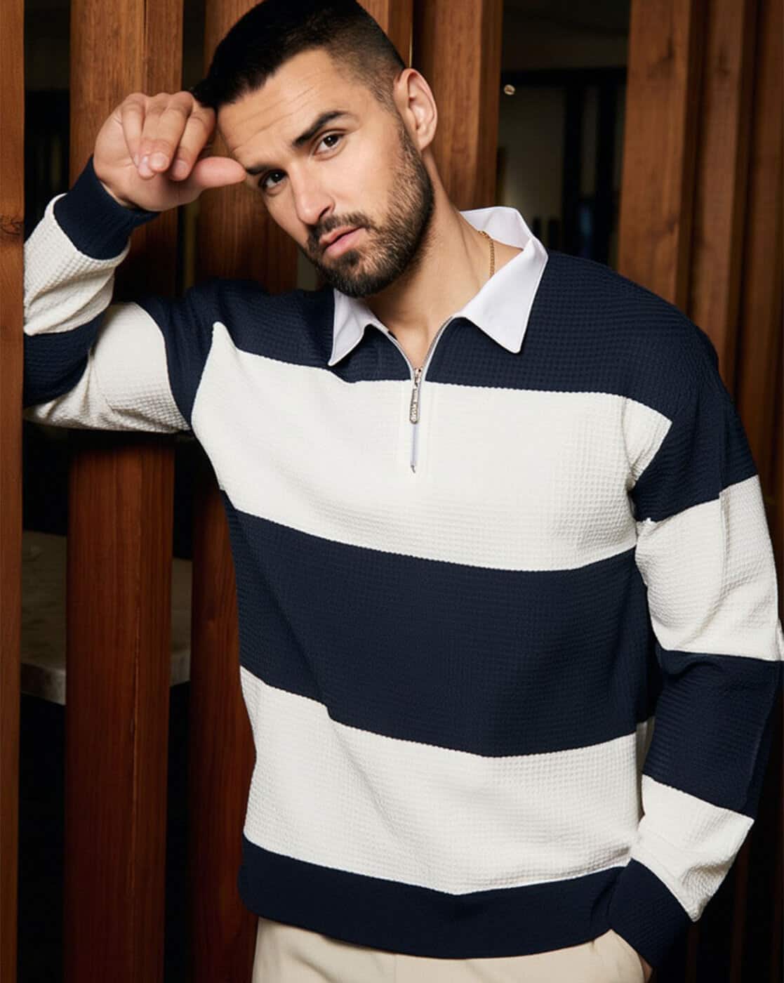 Buda Jeans Co Men Regular Fit Polo T-Shirt For Men (Blue, L)