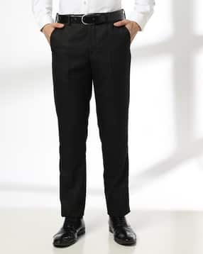 netplay Men Slim Fit Flat-Front Trousers-picture-40