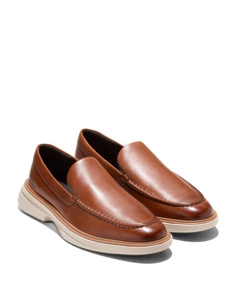 Cole Haan Men Round Toe Slip-On Casual Shoes