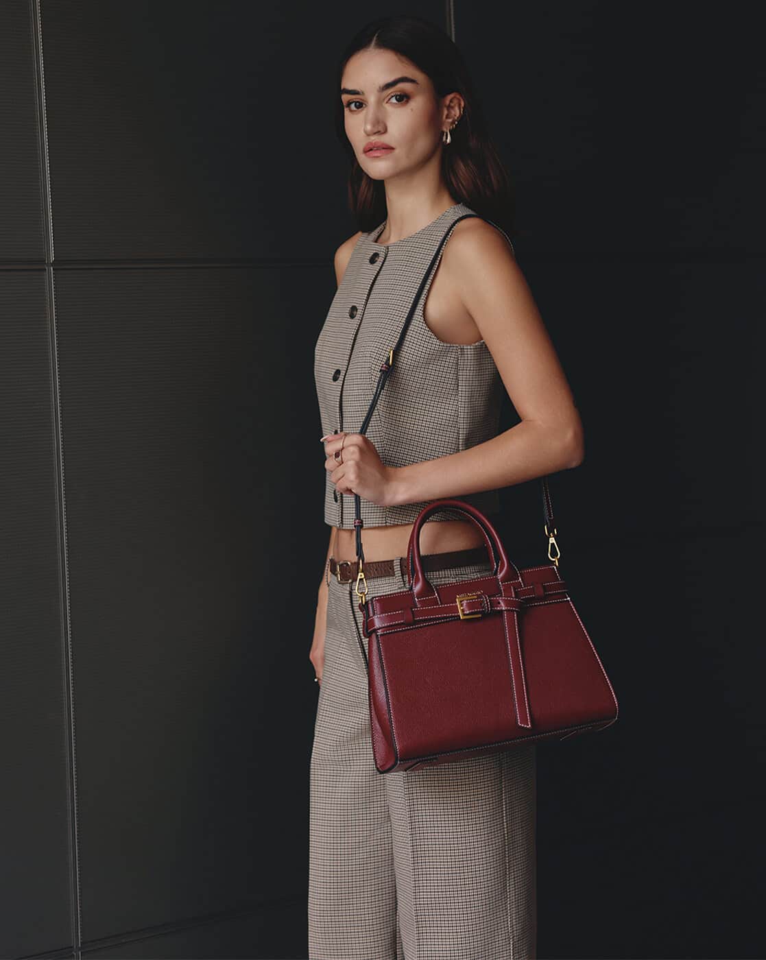 Miraggio Women Satchel Bag with Detachable Strap — image 1 of 7