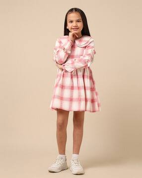 u.s. polo assn. Girls Checked A-line Dress-picture-41