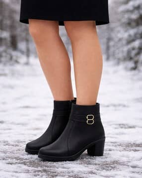 Women Mid Ankle-Length Boots