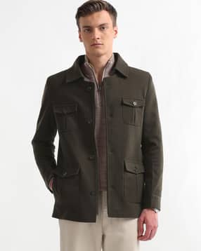 arrow sports Men Regular Fit Zip-Front Trench Coat-picture-13
