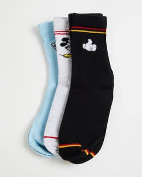 Mickey Mouse Crew Length Socks-image-7