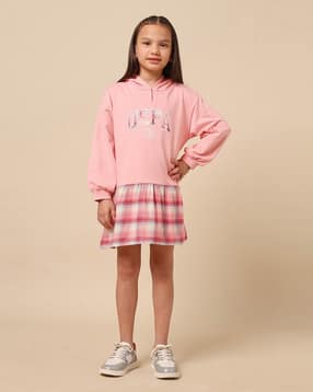 u.s. polo assn. Girls A-Line Checked Dress-picture-15