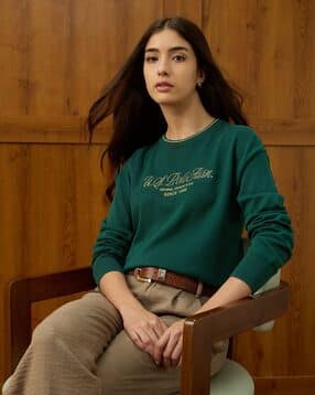 u.s. polo assn. Women Typographic Print Crew-Neck Pullover-picture-12