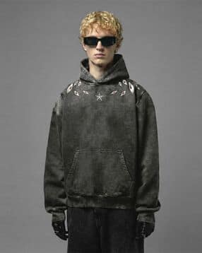 Almighty Bleach Anime Print Acid Wash Oversized Hoodie-image-10