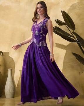 nyrika Women Embroidered Waistcoat & Skirt Set-picture-27